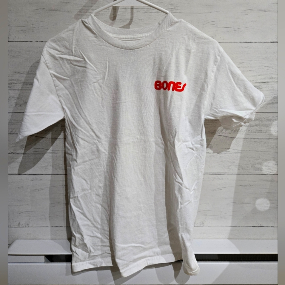 Bones Bearings skateboard t-shirt, White, Small